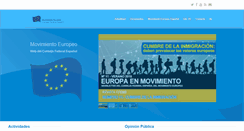 Desktop Screenshot of movimientoeuropeo.org